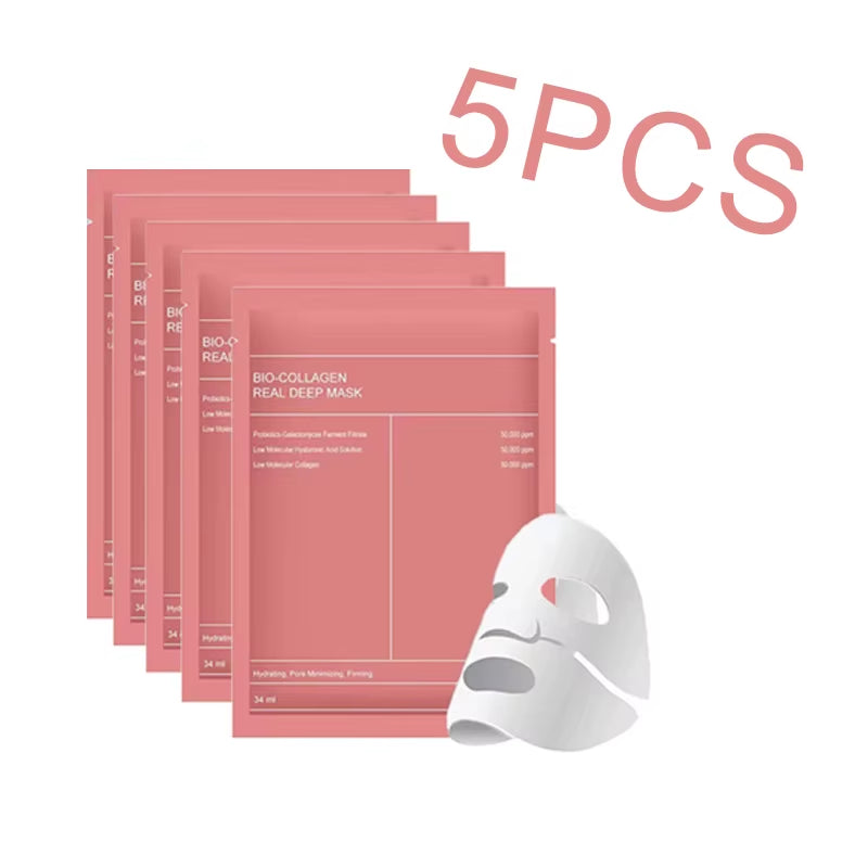 GlowDrench™ Bio Collagen Face Mask – Deep Hydration & Pore Refining (1/4/10 Pcs)